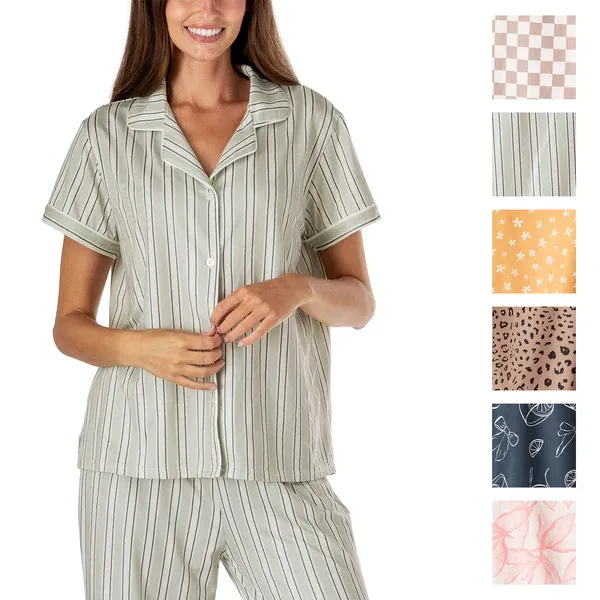 (CGC)CHEMISE DE PYJAMA EN SATIN HELLO MELLO - ASST.36MCX