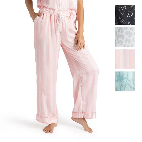 (CGC)PANTALON DE PYJAMA EN SATIN BEAUTY SLEEP HELLO MELLO - ASST.24MCX