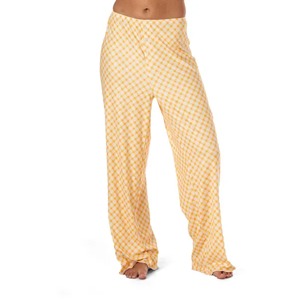 (CGC)PANTALON DE PYJAMA CÔTELÉ SNOOZE FEST HELLO MELLO - XL/XXL - ''HELLO SUNSHINE''