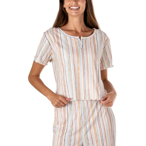 (CGC)HAUT DE PYJAMA CÔTELÉ SNOOZE FEST HELLO MELLO - S/M - ''SNOOZE FEST''