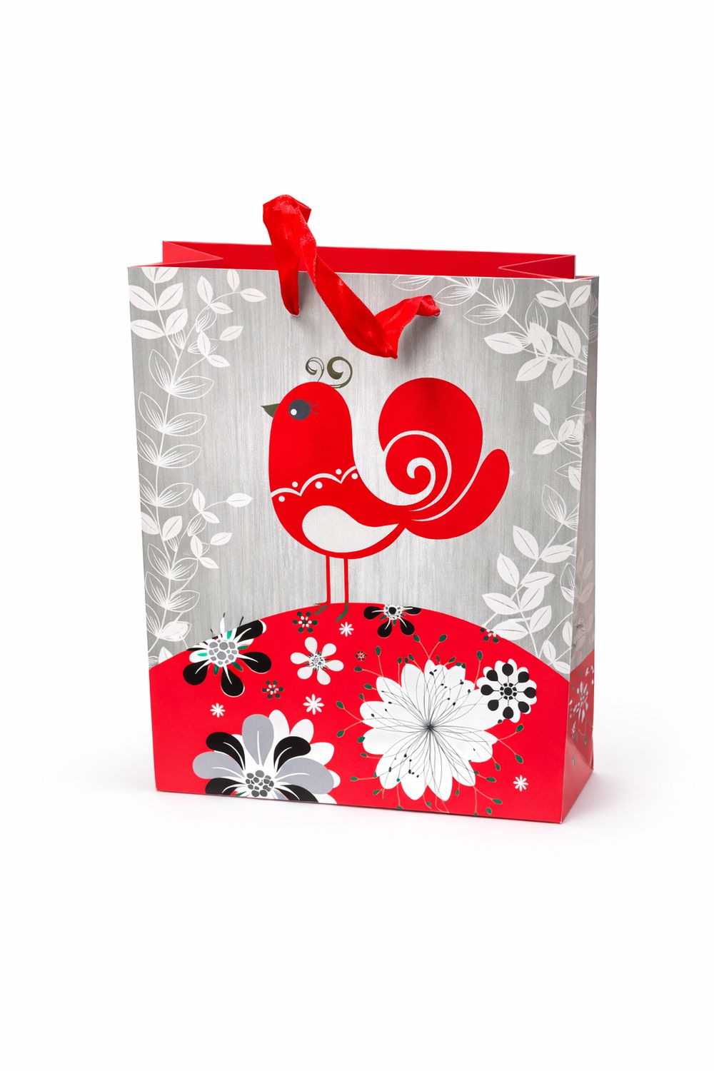 SAC CADEAU JUMBO OISEAU ROUGE(D5-9)