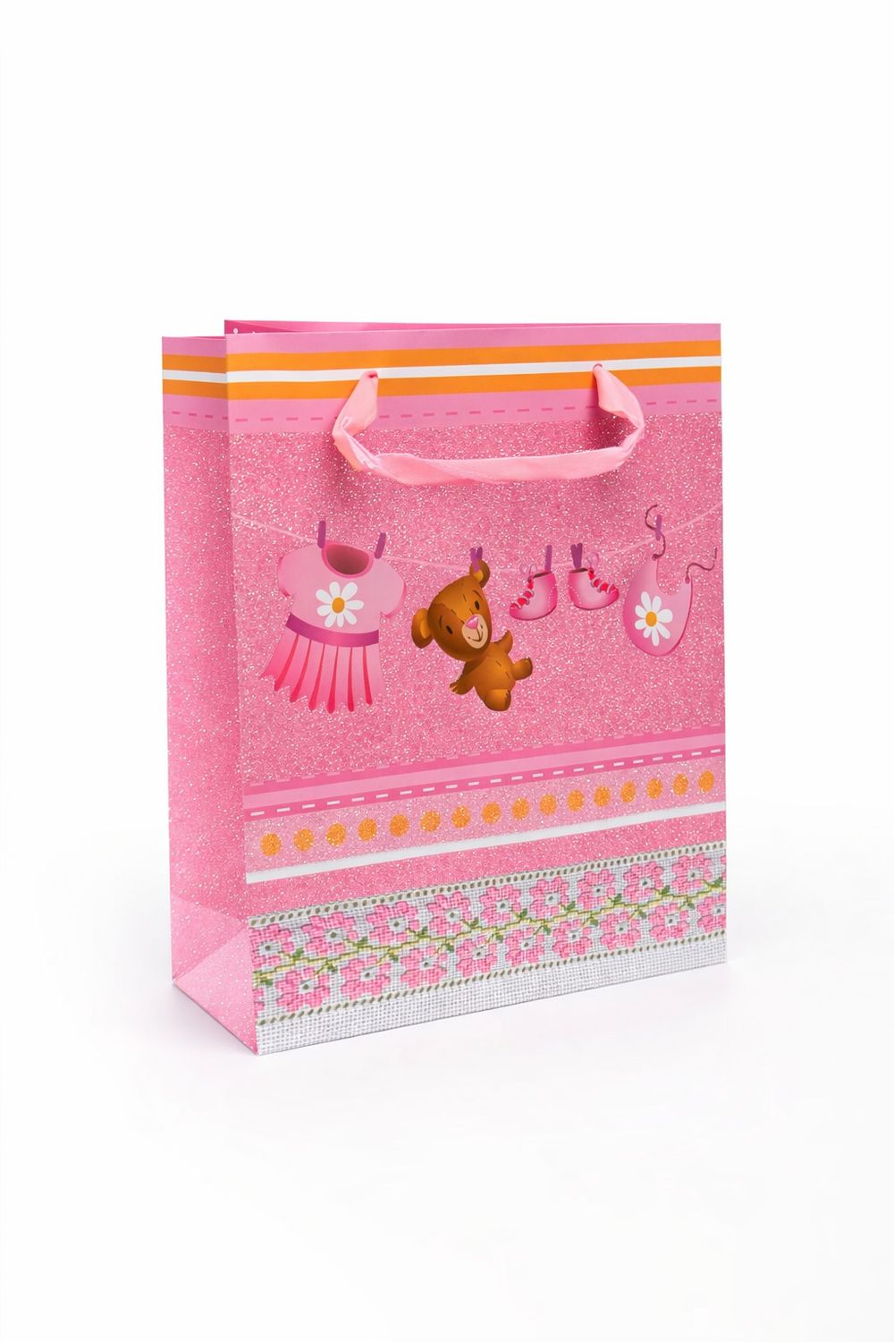 SAC ACDEAU LARGE OURSON ROSE