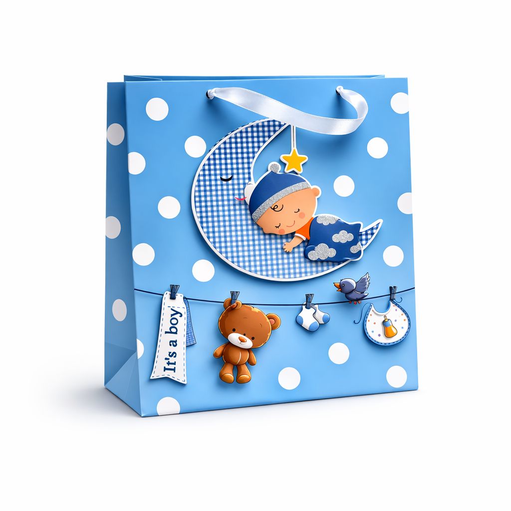 SAC CAEAU LARGE LUNE BÉBÉ GARCON