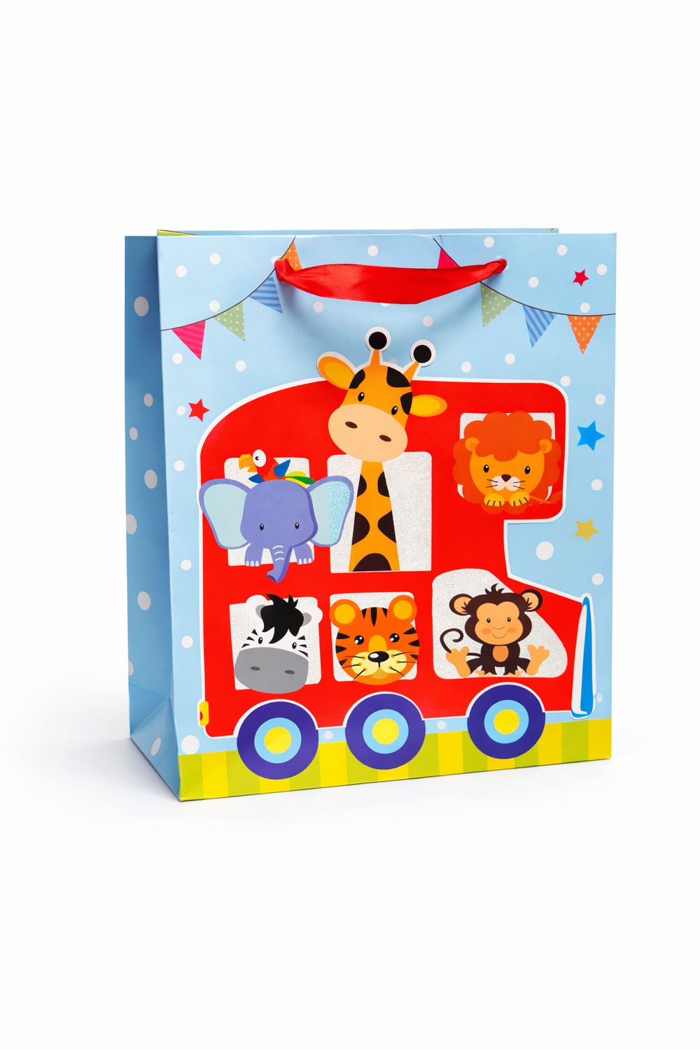 SAC CADEAU LARGE BUS ANIMAUX