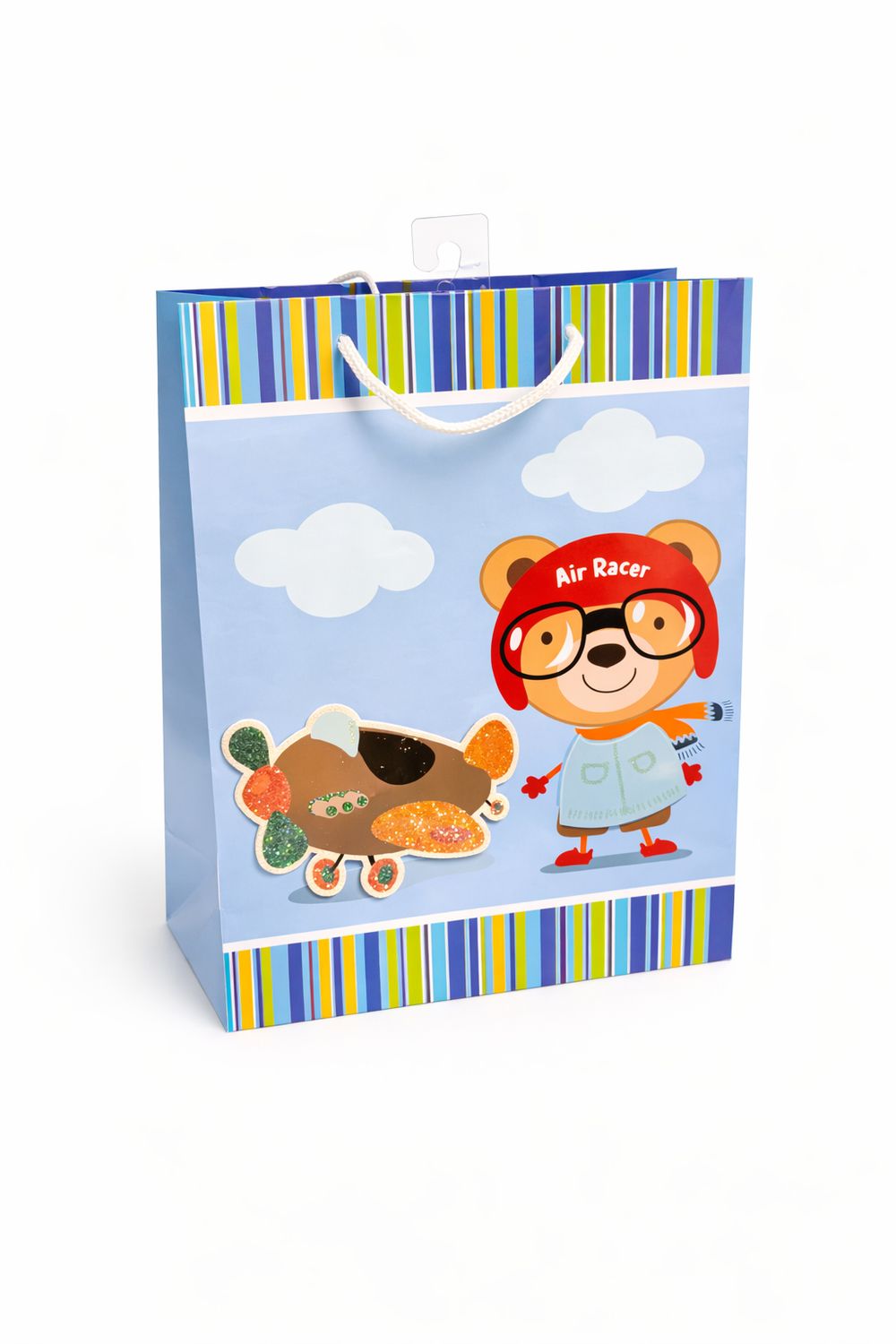 SAC CADEAU JUMBO OURSON BLEU