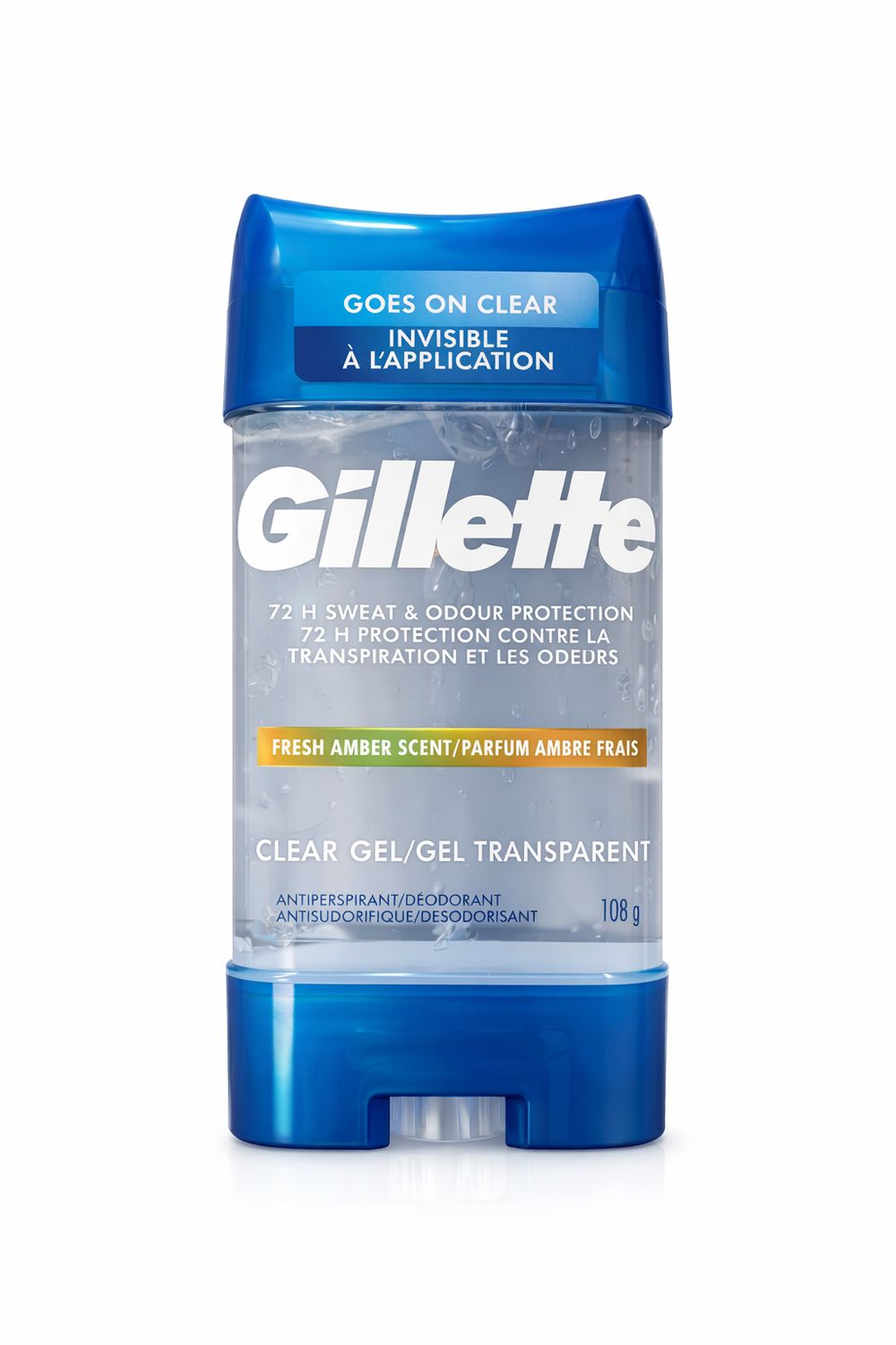 GILETTE DÉSODORISANT /ANTISUDORIFIQUE GEL INVISIBLE 108G (E4-2)