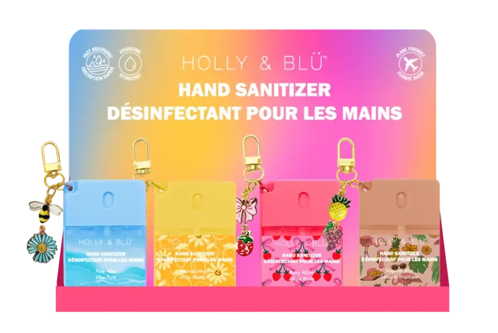 PRÉSENTOIR DESINFECTANT À MAIN 35 ML (DISPO 25 MARS )