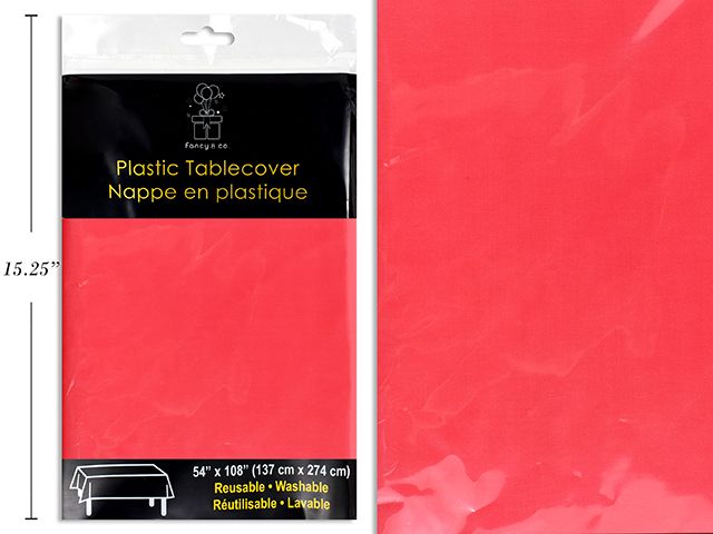 NAPPE RECTANGULAIRE PLASTIQUE ROUGE