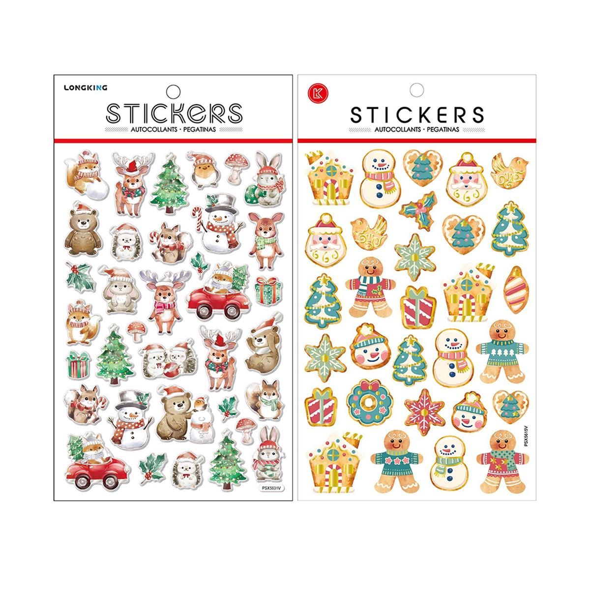 AUTOCOLLANTS NOEL EMBOSSÉ (XM)