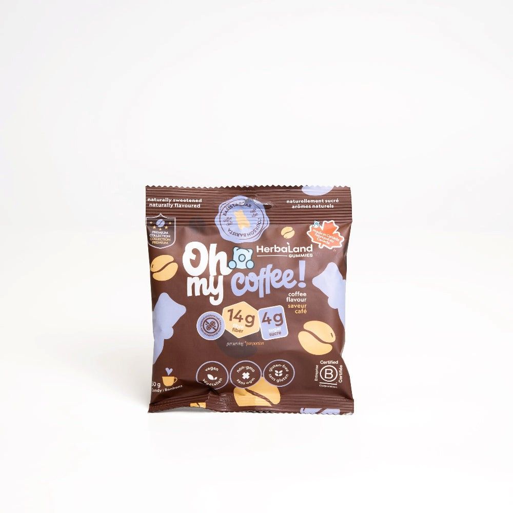 Gommes collation Oh My Bears! – saveur café 50 g – 12 unités