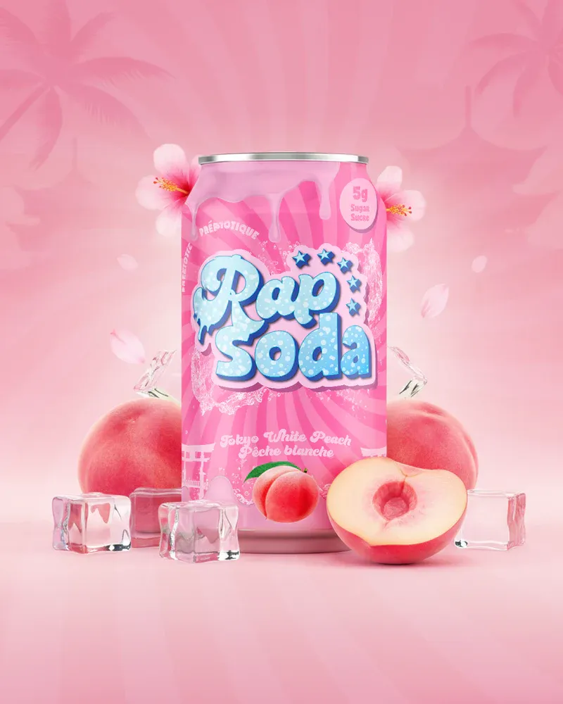 RAPSODA B.GAZ.CAN  TOKYO PÊCHE BLANCHE 24 X355 ML(2.09 UNITÉ)