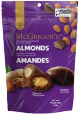 AMANDE ENROBÉ SAVEUR CHOCOLAT NOIR 150G - BOITE DE 12MCX