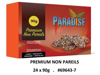 CHOCOLAT NON PAREILS PARADISE 100G - BOITE DE 24MCX (XM)