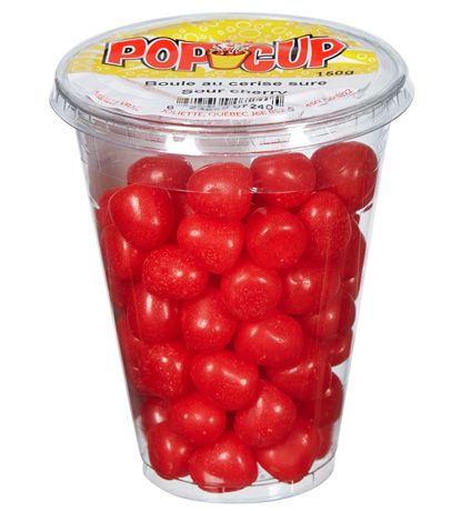Pop Cup Boule Cerise Sure 6 x 135g (2.50 UNITÉ)