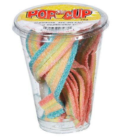 Pop Cup Ceinture Arc-En-Ciel 6 x 75g (2.50 UNITÉ)