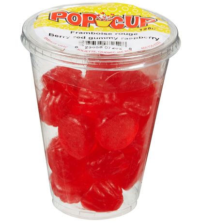 Pop Cup Framboise Rouge 6 x 125g (2.50 UNITÉ)