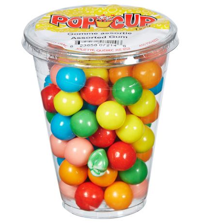 Pop Cup Gomme Assortie 6 x 125g (2.50 UNITÉ)