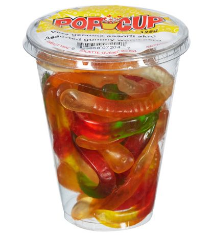 Pop Cup Vers Gelatine 6 x 125g (2.50 UNITÉ)