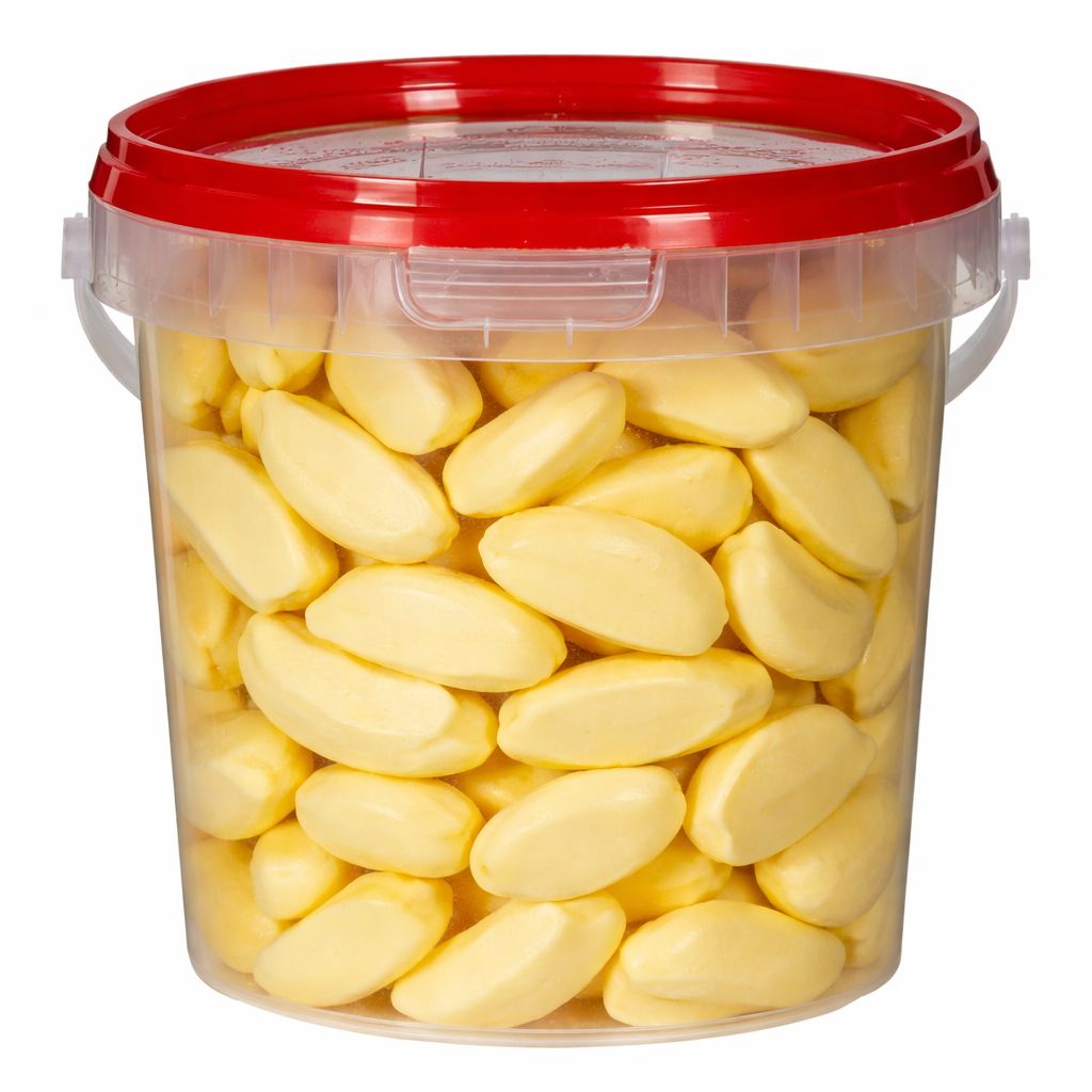 Bonbon Banane Guimauve (grosse chaudiere) 6 x 250g (AKRO)(5.50 UNITÉ)