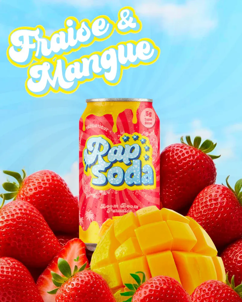 BOISSON GAZEUSE BOOM BOOM PARADISE 24 X 355 ML (2.09 UNITÉ)