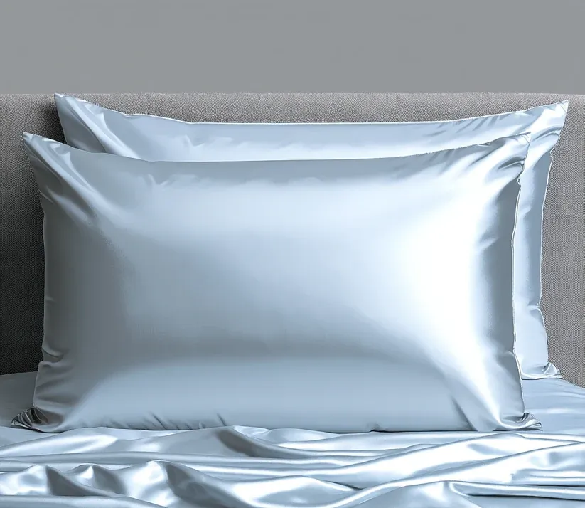 LEMON LAVENDER TAIE D'OREILLER EN SATIN ¨NUAGE LUCENT¨  GRADEUR QUEEN