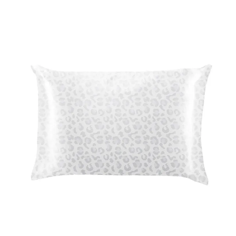 LEMON LAVENDER TAIE D'OREILLER EN SATIN ¨SIESTE DE CHAT¨  GRADEUR QUEEN