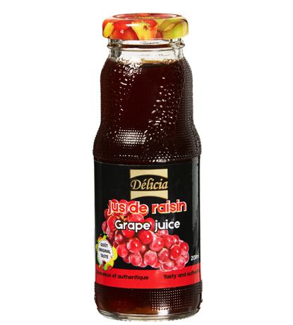 Jus de Raisins (DELICIA) 24 x 200 ml (0.74 UNITÉ)