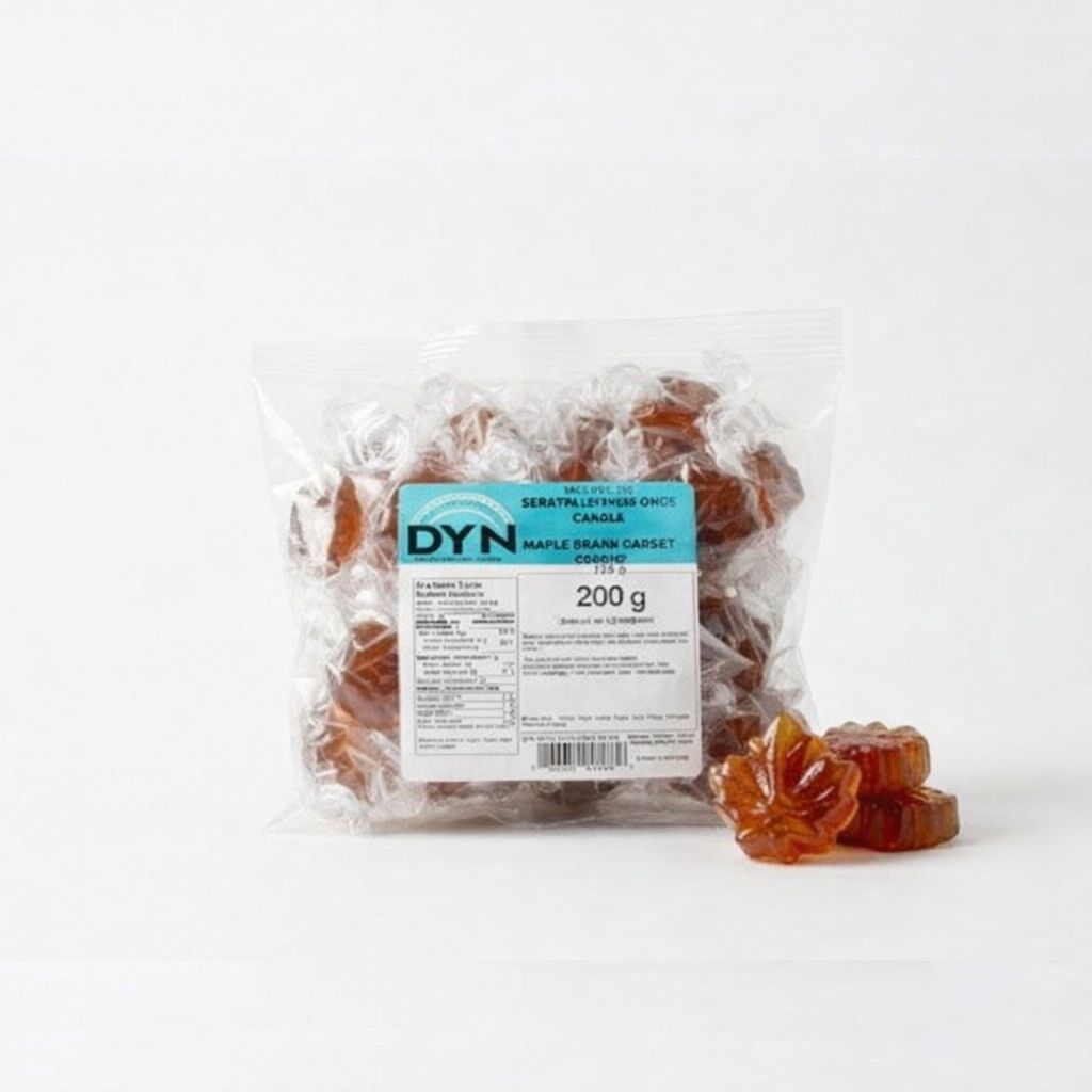 Bonbons Sirop D érable (feuilles) DYN 6 x 200 gr