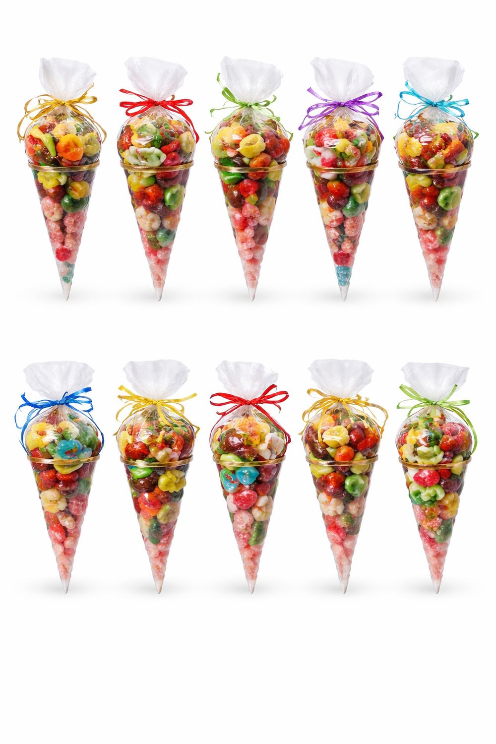 CÔNES DE BONBONS (AKRO) 12X 200 GR (3.05 UNITÉ)