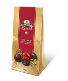 TRUFFE CHOCOCLAT NOIR SUISE BOITE DE CARTON 150GR