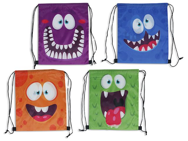 SAC A CORDON MONSTRES 4 ASST (HW)