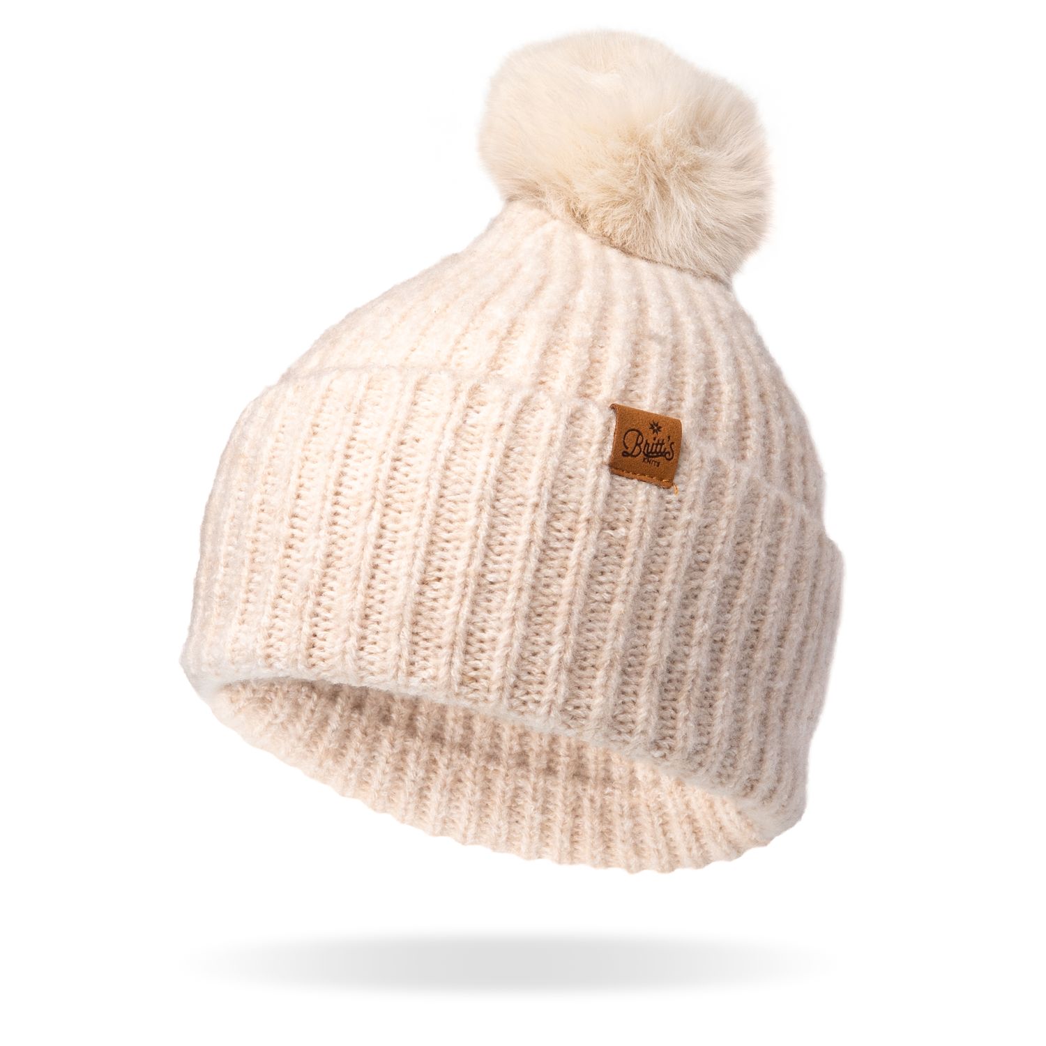 BONNET BRITT'S KNITS AVEC POMPOM CRÈME