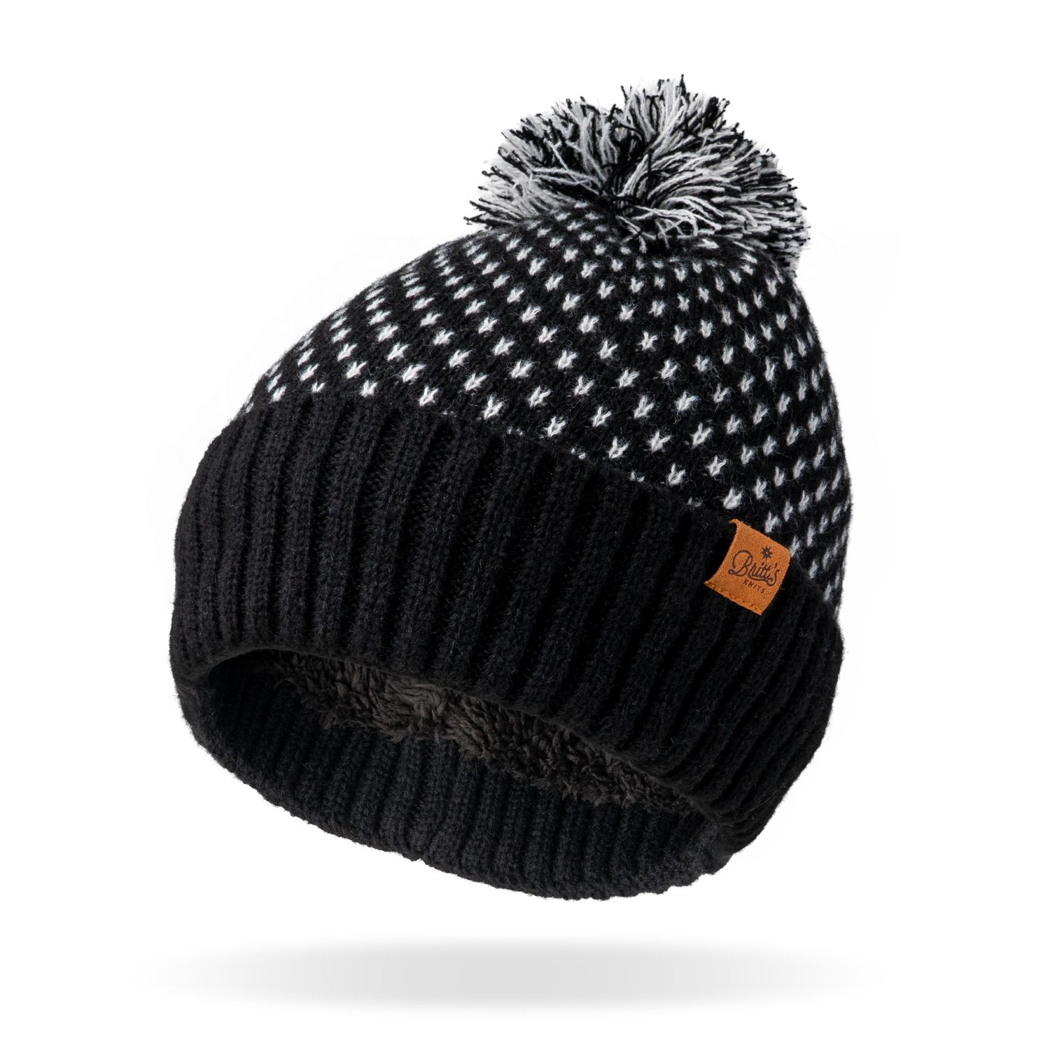 BONNET BRITT'S KNITS HIGHLAND AVEC POMPOM NOIR