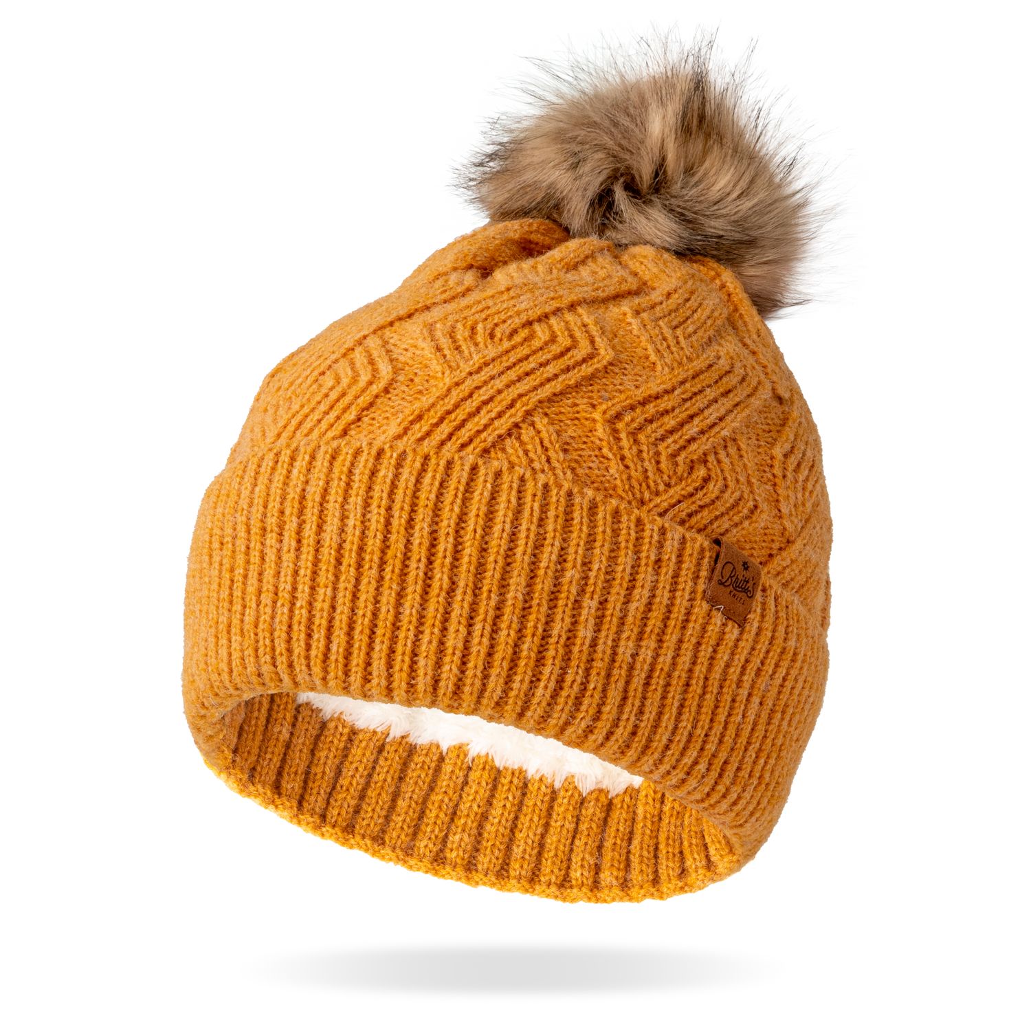 BONNET AVEC POMPOM MAINSTAY 2.0 JAUNE