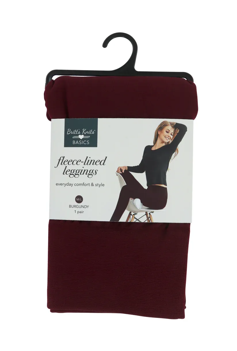 LEGGING DOUBLÉ POLAIRE S/M BOURGNOGNE