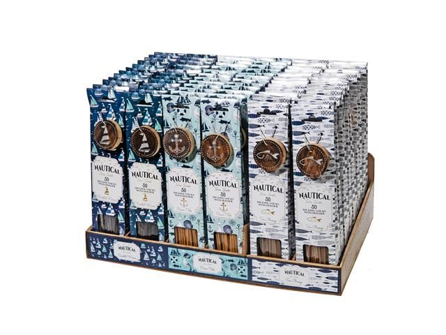 ENSEMBLE DE BÂTONNETS ET SUPPORTS D’ENCENS NAUTICAL 30 (72/DISP) (2.00 UNITÉ)