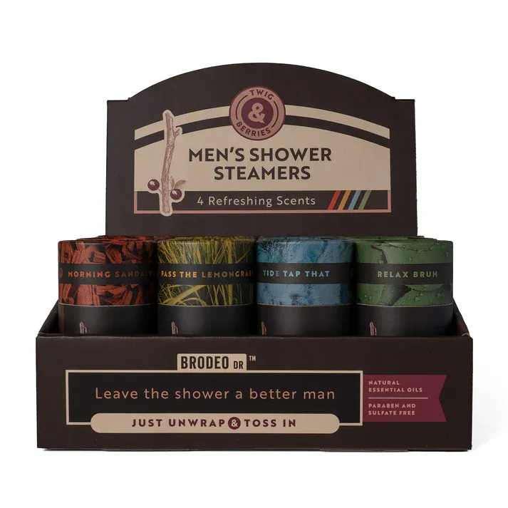 Douches à vapeur pour hommes Twig &amp; Berries