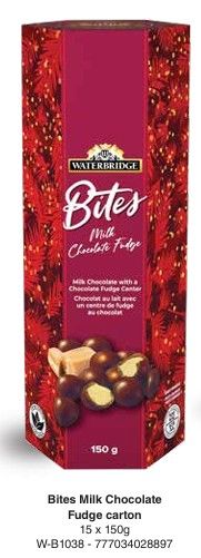 WB BOUCHE DE CHOCOLAT AU LAIT ET FUDGE 150GR