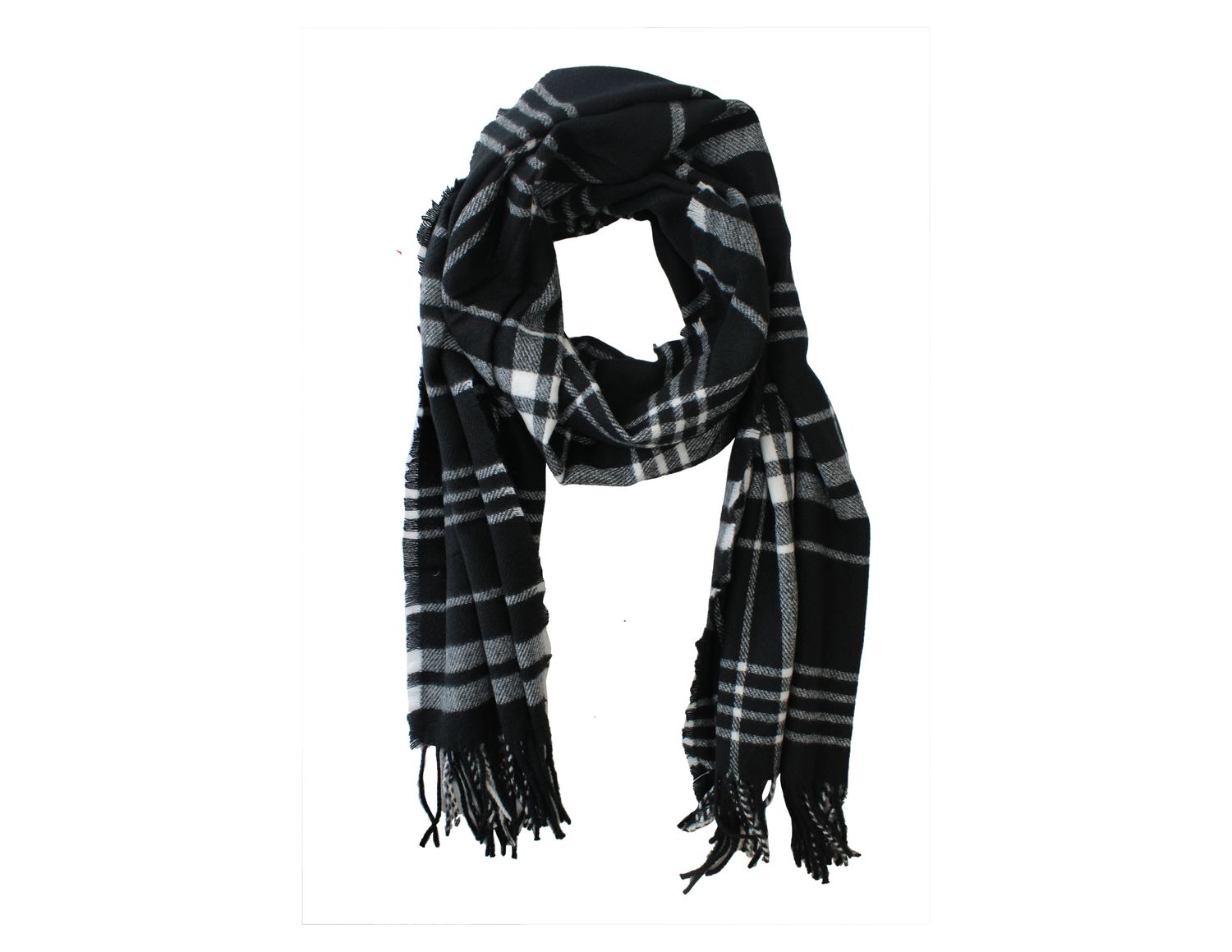 FOULARD DOUX À CARREAUX
