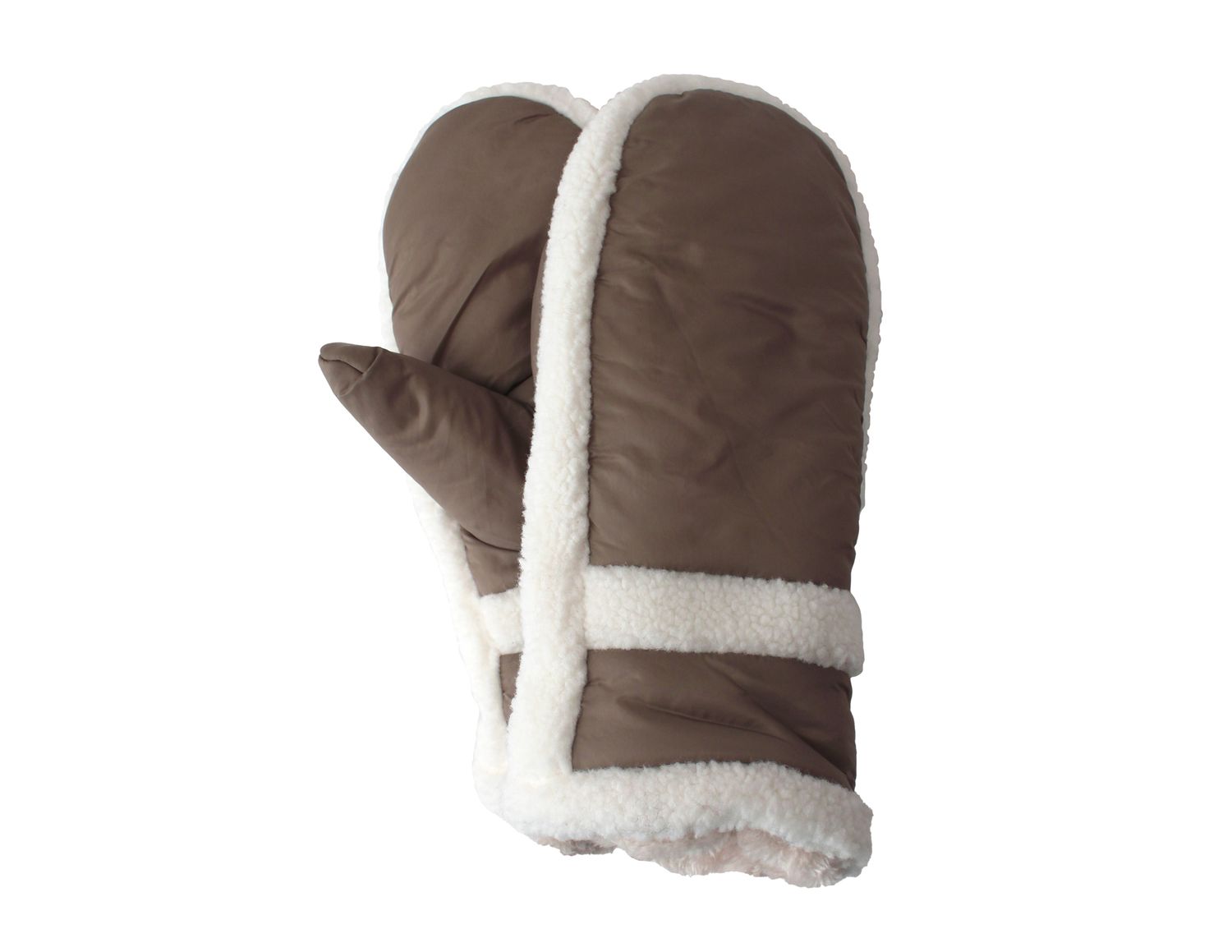 MITAINES REMBOURÉS AVEC BORDURES EN SHERPA