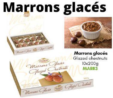 MARRONS GLACÉE 10 X200 GR
