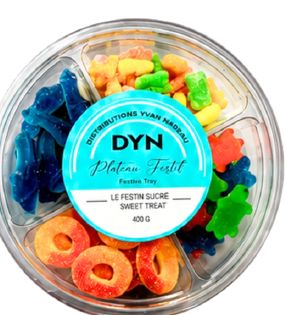PLATEAU-FESTIN SUCRÉ 6 X 400 GR