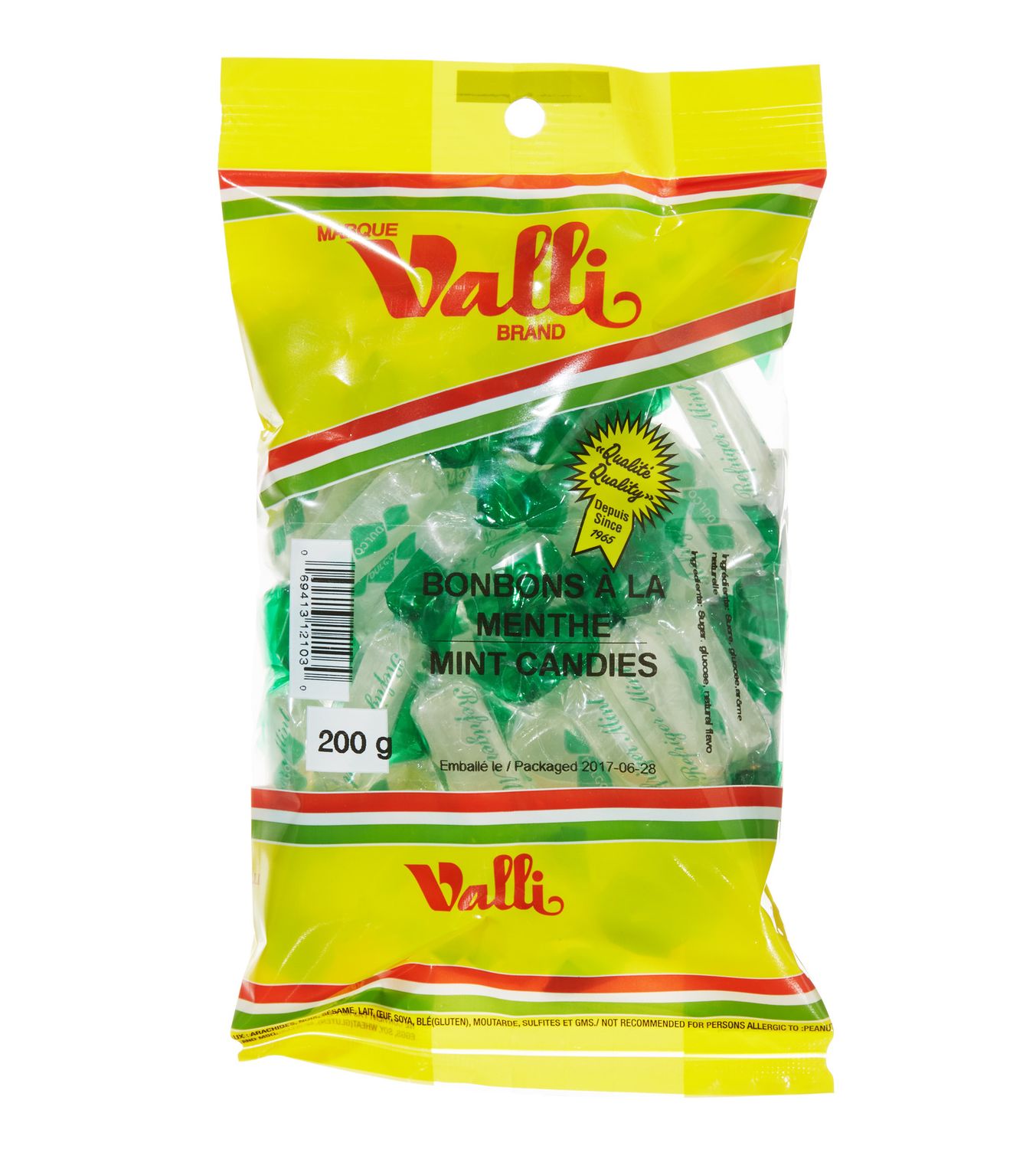Bonbons à la menthe Valli 12 X 200 g