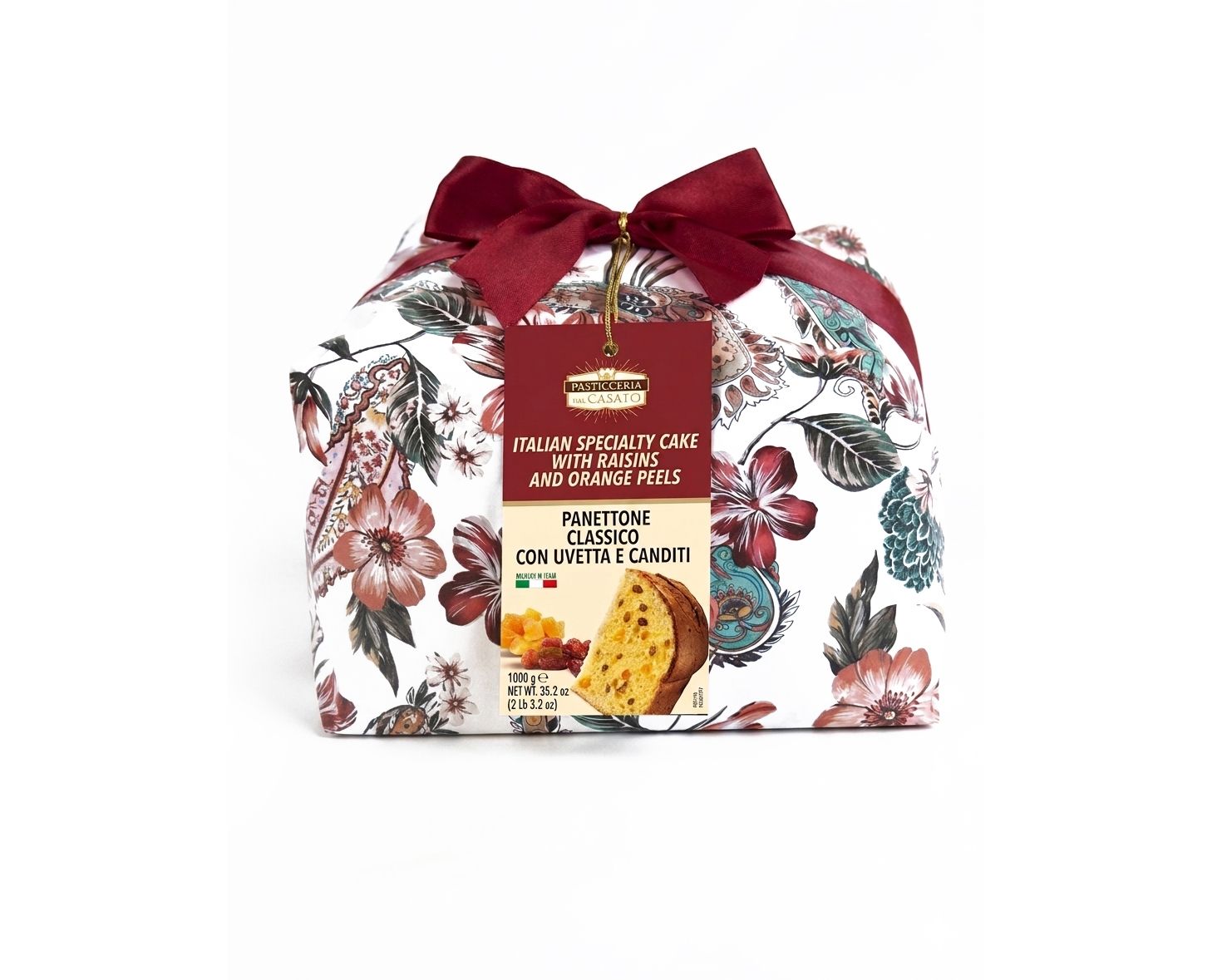 Panettone traditionnel emballé à la main Del Casato 4 X 1000GR