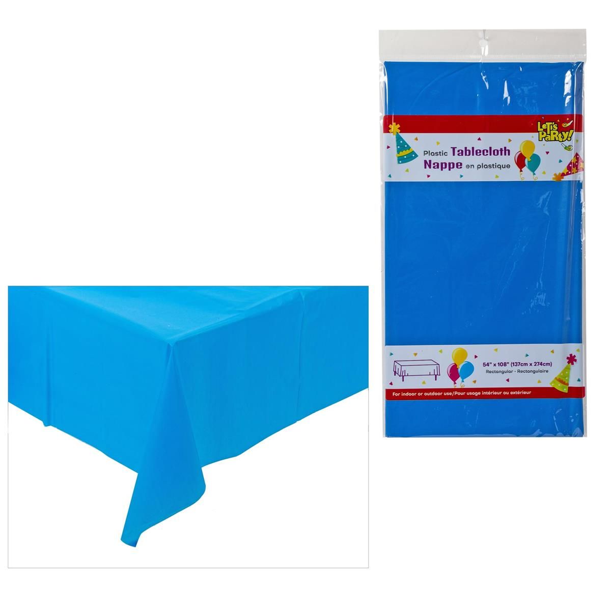 nappe en plastique bleu royal 54"x108(L4-5)