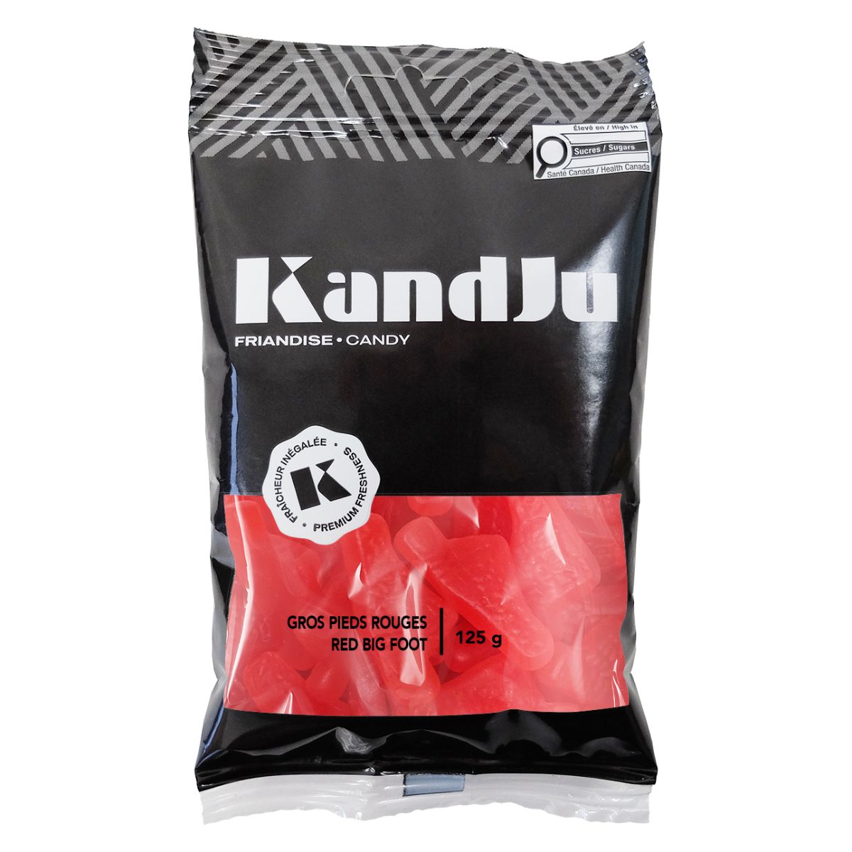 Sac peg pied rouge 125g
