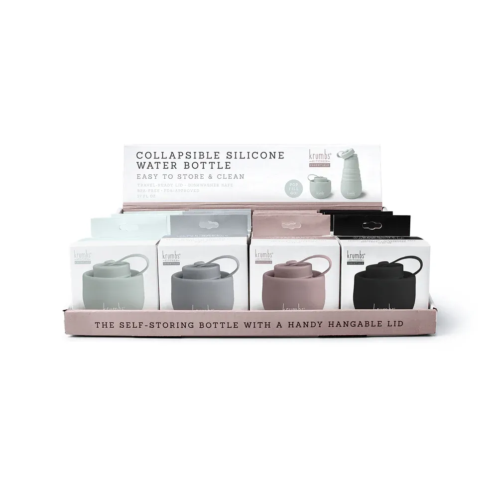 BOUTEILLE D EAU PLIABLE ESSENTIELLE EN SILICONE