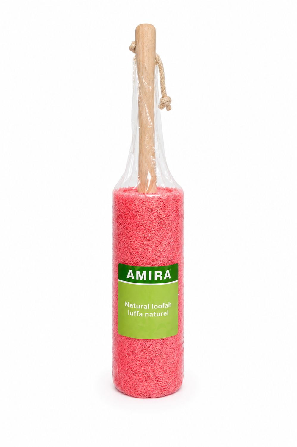 LOOFA NATUREL AVEC MANCHE DE BOIS (ROSE) vendu 12 unitéF3-1)