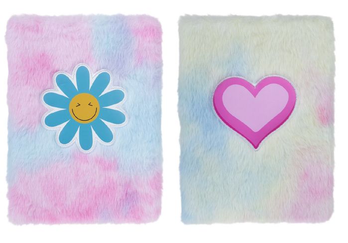 (PREB XM )JOURNAL INTIME EN PELUCHE 2 ASST (FLEUR ET COEUR )
