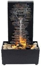 (PREB XM) PETITE FONTAINE BRIQUE AVEC LED